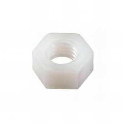 Ecrou hexagonal M16 mm HU Polyamide naturel - Boite de 50 pcs - Fixtout EHU16NY