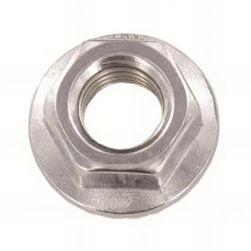 Ecrou à embase crantée M4 mm INOX A2 - Boite de 200 pcs - Fixtout EMBCR04A2