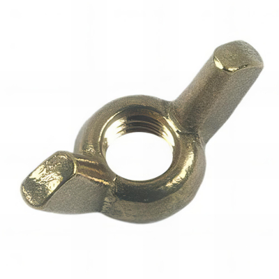 Ecrou à oreilles forme Américaine M6 mm Laiton - Boite de 200 pcs - Fixtout EORA06LNB