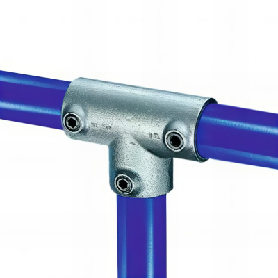 Raccord KEE KLAMP 25-4 en T à 90° pour tubes D. 21,3 mm - Galvanisé - KEE25-4
