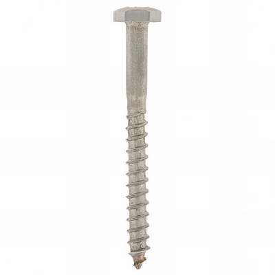 Tirefond bois tête hexagonale 10 x 100 mm INOX A4 - Boite de 50 pcs - Fixtout TIR10100A4