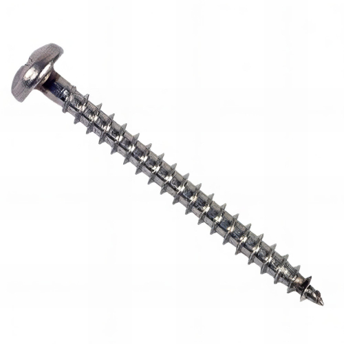 Vis bois tête cylindrique Pozidriv 6 x 30 mm INOX A2 - Boite de 100 pcs - Fixtout VACC06030A2