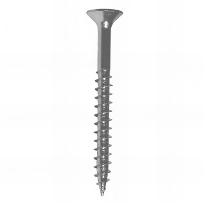 Vis bois tête fraisée F/Partiel PZ 6 x 200 mm Zinguée blanc - Boite de 100 pcs - Fixtout VAPFC0620002B