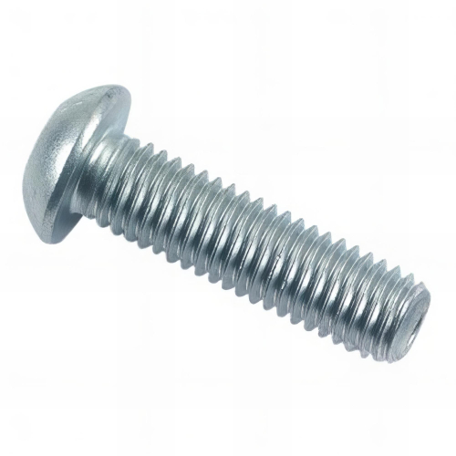 Vis métaux tête bombée 6 pans creux 12 x 25 mm BHC Zinguée - Boite de 100 pcs - Fixtout BHC1091202502B