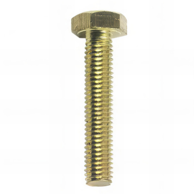 Vis métaux tête hexagonale F/Total 8 x 16 mm Laiton - Boite de 100 pcs - Fixtout VHT08016LNB