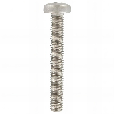 Vis métaux tête cylindrique Pozidriv 6 x 40 mm INOX A4 - Boite de 200 pcs - Fixtout VMCC06040A4