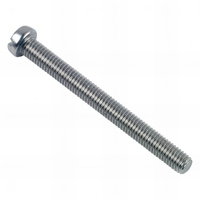 Vis métaux tête cylindrique Fendue 4 x 35 mm INOX A2 - Boite de 200 pcs - Fixtout VMCF04035A2