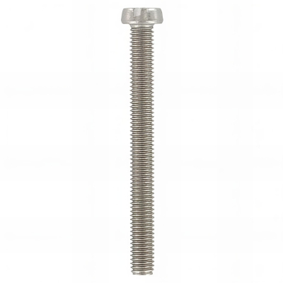 Vis métaux tête cylindrique Fendue 8 x 60 mm INOX A4 - Boite de 100 pcs - Fixtout VMCF08060A4