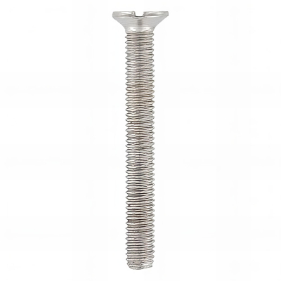 Vis métaux tête fraisée Fendue 6 x 60 mm INOX A4 - Boite de 100 pcs - Fixtout VMFF06060A4