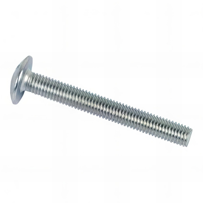 Vis poêlier tête ronde large Fendue en croix 6 x 10 mm Zinguée - Boite de 200 pcs - Fixtout VRL0601002B