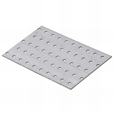 Plaque perforée galvanisée - 200 x 100 x 2,0 mm