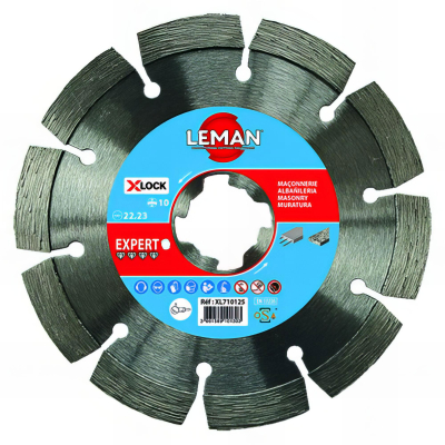 Disque diamant béton, béton armé D. 125 x 2,4 mm X-LOCK - Ht. 10 mm