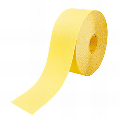 Rouleau papier corindon jaune 120 mm x 25 m Gr. 100 pour bois - 12625.100 - Leman