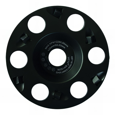 Plateau diamanté polycristallin D. 125 x 22,23 mm - HT. 4 mm