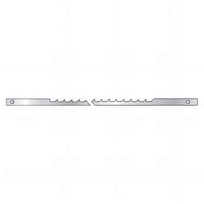 Lot de 12 lames de scie à chantourner avec ergots Lu. 127 mm Largeur 3,0 mm Ep. 0,50 mm 7 Tpi pour bois - 2904.12 - Leman