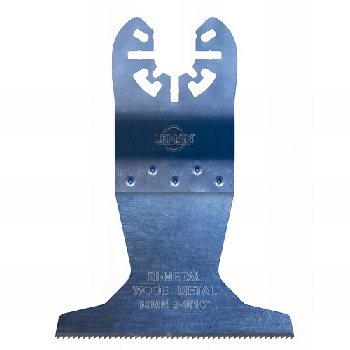 Lame de scie plongeante bi-métal pour outil oscillant L. 65 mm pour bois et métal - 4004.01 - Leman