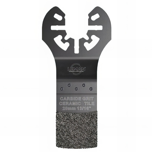 Lame de scie plongeante à concretion carbure HM pour outil oscillant L. 20 mm pour carrelage - 4014.01 - Leman