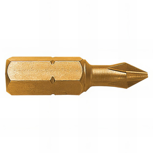 2 embouts de vissage série 1/4" 25 mm - Phillips PH3 - Titane - 51103TI.02 - Leman