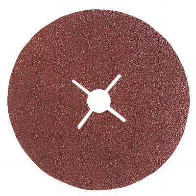 Lot de 25 disques fibre corindon brun D. 125 mm Gr. 60 pour bois et métaux - 6112560 - Leman