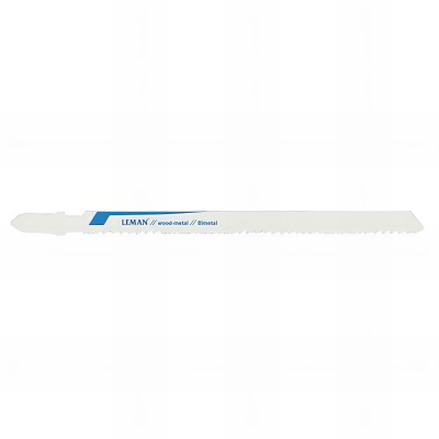 Lot de 3 lames de scie sauteuse bi-métal Lu. 110 mm pas 1,8 mm coupe droite pour inox - 7001.03 - Leman