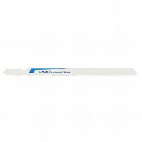 Lot de 3 lames de scie sauteuse bi-métal Lu. 110 mm pas 1,8 mm coupe droite pour inox - 7001.03 - Leman