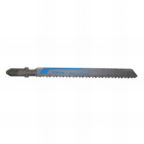 Lot de 5 lames de scie sauteuse bi-métal Lu. 75 mm pas 2,5 mm coupe fine pour bois - 7024.05 - Leman