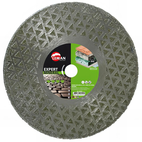 Disque diamant coupe et ponce D. 115 x Al. Flasque Alu M14 x Ht. 3 x ép. 2 mm. Tuile, parpaing - 850115 - LEMAN