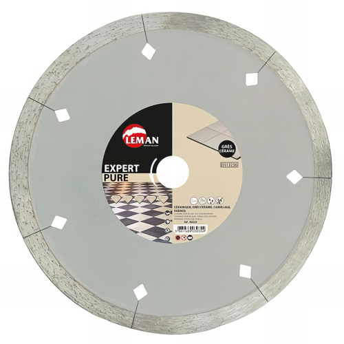 Disque diamant D. 115 x Al. 22,23 x Ht. 7 x ép. 1,6 mm. Carrelage, faience - 960115 - LEMAN
