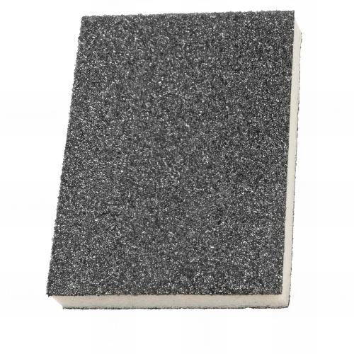 25 éponges à poncer 98 x 125 x 12 mm - 2 faces souples Gr 180 Très Fin - 10998033 - Sidamo