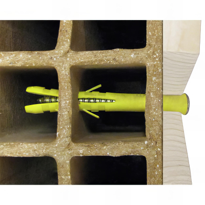 6 Chevilles longues CQLV D. 10 x 240 mm + Vis tête fraisée Torx T40 / D. 7 - Zingué 2