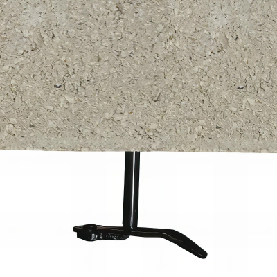 2 Arrêts de volet à visser pour matériaux pleins - Tige D. 10 x 110 mm - Noir 2