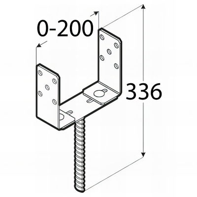 KOTARBAU® 2x Support De Poteau 90 X 90 Mm En Acier Galvanisé | Support
