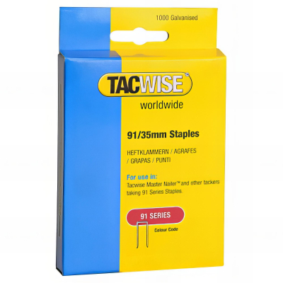 Boîte de 1000 agrafes à couronne étroite type 91 L. 35 mm - TA-0746 - Tacwise