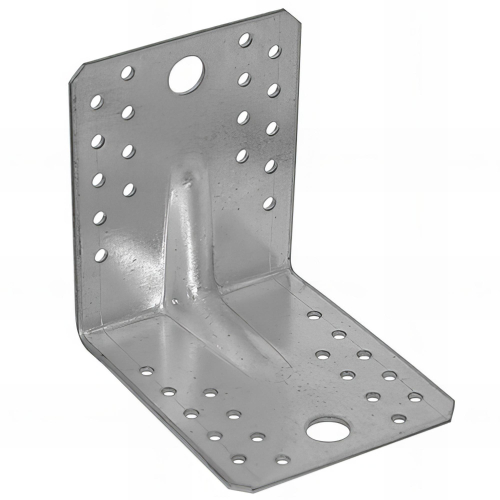 Équerre renforcée galvanisée - 105 x 105 x 90 x 1,5 mm