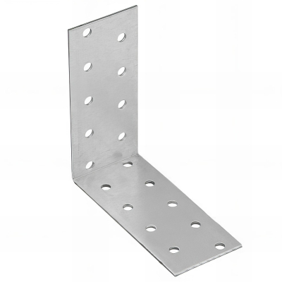 Équerre perforée galvanisée - 90 x 90 x 40 x 2,0 mm
