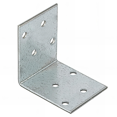 Équerre perforée galvanisée - 50 x 50 x 40 x 2,0 mm