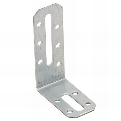 Équerre ajustable galvanisée - 80 x 55 x 30 x 2,0 mm