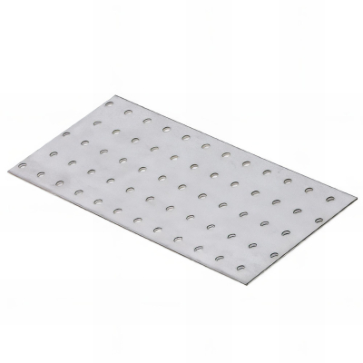 Plaque perforée galvanisée - 240 x 100 x 2,0 mm