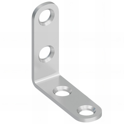 4 équerres de chaise galvanisées - 40x40x13x2,0 mm