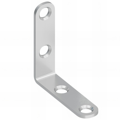 4 équerres de chaise galvanisées - 50x50x13x2,0 mm