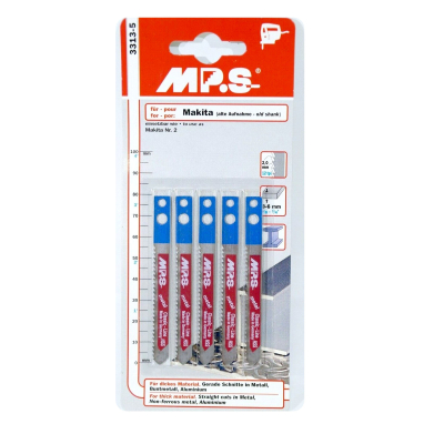 5 Lames scie Sauteuse HSS (pour acier/metal) dents fraisées avoyées 50/75Mm - 2mm