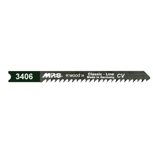 5 Lames scie Sauteuse CV (pour bois/plexi) Dents fraisées avoyées 75/100Mm - 3mm