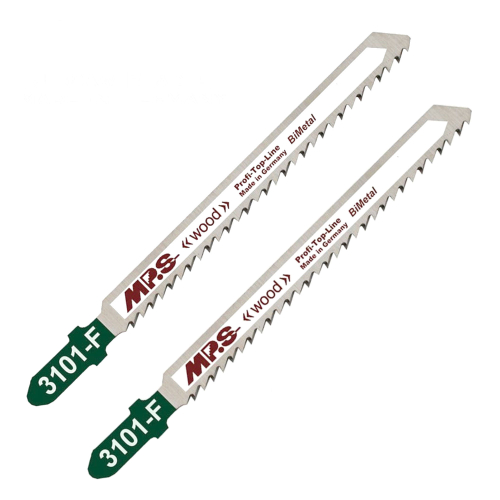 2 Lames scie Sauteuse bois multi Dents fraisées croisées Conique 75/100Mm - 2,5mm