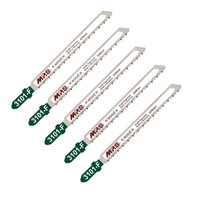 5 Lames scie Sauteuse bois multi Dents fraisées croisées Conique 75/100Mm - 2,5mm