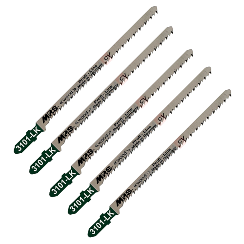 5 Lames scie sauteuse CV (pour bois/plexi) Dents Frais Crois Coni 110/132Mm - 2,5mm Chantourner