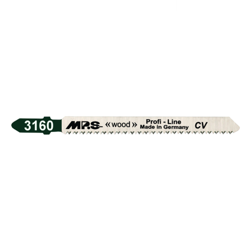 5 Lames scie Sauteuse CV (pour bois/plexi) Dents fraisées croisées Conique 75/100Mm - 2mm
