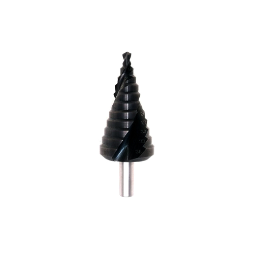 Fraise étagée hélicoidale HSS (pour acier/metal) M2 Tialn6A38