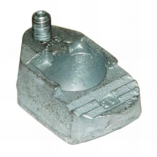 Crapaud de fixation réglable plein M12 - Galvanisé - BE2G12