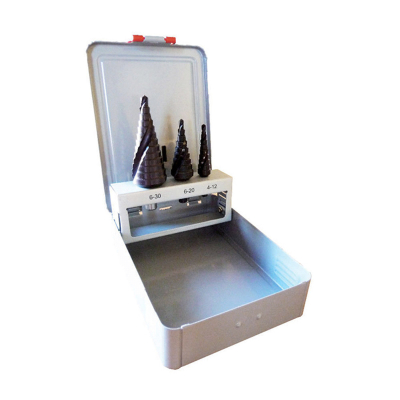 Coffret metal de 3 fraises etagees hss