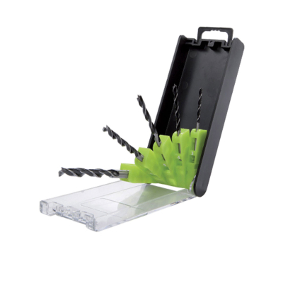 Coffret plastique 5pces bois - queue héxa - dia 3/4/5/6/8